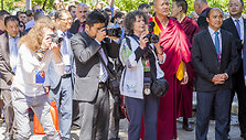 Dalai Lama lankėsi Tibeto skvere