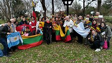 &bdquo;Tauti&scaron;kos giesmės&ldquo; giedojimas Berise