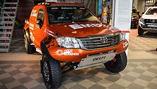 Antanas Juknevičius pristatė savo automobilį, kuriuo važiuos Dakaro ralyje