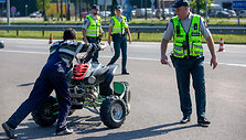 Kelių policijos reidas Minsko plente