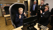 Prezidentė lankosi Vilniaus apskrities Adomo Mickevičiaus vie&scaron;ojoje bibliotekoje