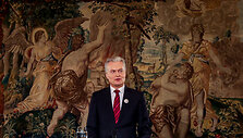 Gitanas Nausėda BNS spaudos konferencijoje