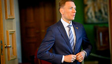 Mindaugas Puidokas BNS spaudos konferencijoje