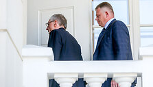 Gediminas Kirkilas ir Andrius Palionis atvyko į Prezidentūrą