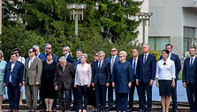 Vėliavų pakėlimo ceremonija Nepriklausomybės aik&scaron;tėje