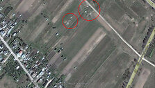 Kazbėjų (Vilniaus m.) pievoje esančios &scaron;iuk&scaron;lės 2008 m. i&scaron; palydovo darytoje nuotraukoje 