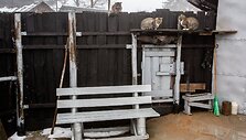 Vilniaus čigonų tabore esantis kioskas