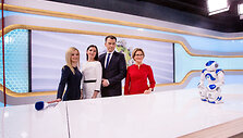 Ugnė Galadauskaitė, Eglė Bučelytė, Eglė Daugėlaitė ir Marijus Žiedas  