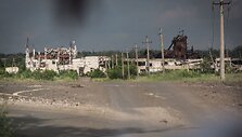 Ukrainiečių kari&scaron;kių prie&scaron;akinė pozicija "Butovka"  &scaron;alia Donecko
