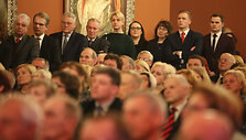 Prezidento Algirdo Mykolo Brazausko inauguracijos minėjimo i&scaron;kilmės Lietuvos Didžiosios Kunigaik&scaron;tystės valdovų  rūmuose