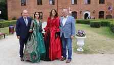 Kauno rajono meras Valerijus Makūnas (kairėje) ir Kauno miesto meras Visvaldas Matijo&scaron;aitis su Kauno rajono TVIC direktore Aistė Sinkevičiene ir jos pavaduotoja Rima Noreikaite