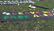Plakatai Reformatų skvere