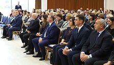 S.Skvernelis Ir V.Makūnas Domeikavos gimnazijoje