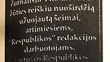 Užuojautos po Vito Lingio nužudymo