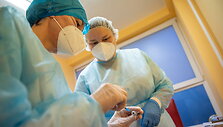 Vilniaus miesto klinikinės ligoninės medikų vakcinacija nuo COVID-19