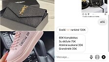 Pardavinėjamos žymių prekės ženklų klastotės