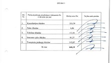Pateikta ataskaita