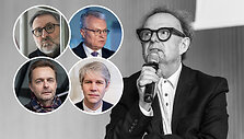 Gitanas Nausėda, Jonas Dagys, Remigijus Treigys ir Vaidas Jauni&scaron;kis gedi Rolando Rastausko