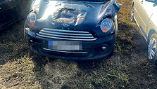 Gražinos gatvėje apvirtęs automobilis
