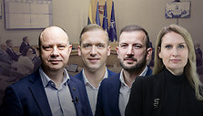 Aurelijus Veryga, Robert Duchnevič, Virginijus Sinkevičius ir Rima Urbonaitė