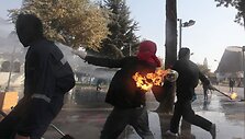 Protestuojantys Čilės studentai reikalauja pokyčių &scaron;vietimo sistemoje