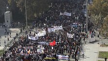 Protestuojantys Čilės studentai reikalauja pokyčių &scaron;vietimo sistemoje