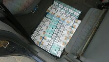 Lazdijuose sulaikyta cigarečių kontrabanda 