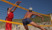 &bdquo;Neringa FM Beachball CUP&ldquo; tinklinio rungtynių akimirka