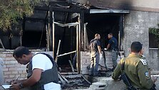 Izraeliečių naujakurių sukeltas gaisras Palestinoje