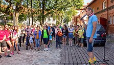 Paramos pėsčiųjų žygio akimirka