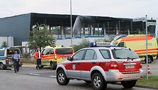 Vokietijoje sudegė būsimas pabėgėlių centras