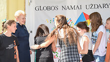 Prezidentė lankosi vaikų globos namuose &bdquo;Putinas&ldquo;