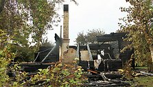 Kėdainių rajone naktį sudegė namas, žuvo žmogus
