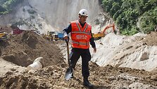 Purvo nuo&scaron;liauža Gvatemaloje