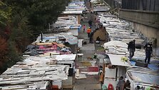 Romų savavali&scaron;kai užimta gatvelė Paryžiuje