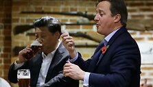 Kinijos prezidentas Xi Jinpingas Didžiojoje Britanijoje
