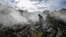 Kaimas Meksikoje 1943 m. palaidotas po lavos ir pelenų sluoksniu