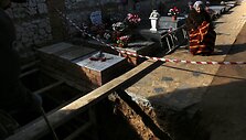 Ispanijos pilietinio karo aukos perkeliamos i&scaron; masinės kapavietės ir perduodamos laukiantiems artimiesiems