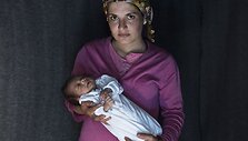 Idomeni pabėgėlių stovykloje gimę kūdikiai