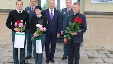 Tel&scaron;ių meras pareigūnams Au&scaron;rai Anglickienei ir Mantui Spudžiui įteikė padėkas