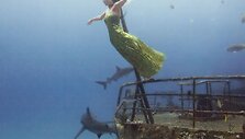 Mėgstančio nardyti modelio povandeninė fotosesija Bahamose