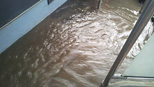 Autobuso salonas taip pat buvo apsemtas