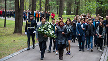Lietuvos žydų genocido aukų pagerbimo ceremonija Panerių memoriale