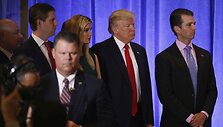 I&scaron;rinktojo JAV prezidento Donaldo Trumpo spaudos konferencija