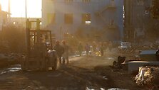Kinijoje nugriauta apleista plieno ir geležies apdirbimo gamykla