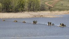 Ukrainos separatistų karinės pratybos netoli Luhansko