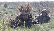 Ukrainos separatistų karinės pratybos netoli Luhansko