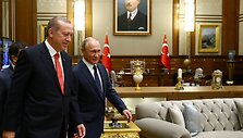 Rusijos prezidento Vladimiro Putino ir Turkijos lyderio Recepo Tayyipo Erdogano susitikimas