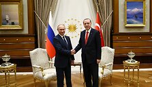 Rusijos prezidento Vladimiro Putino ir Turkijos lyderio Recepo Tayyipo Erdogano susitikimas