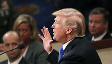 JAV prezidento Donaldo Trumpo  pirmasis metinis prane&scaron;imas